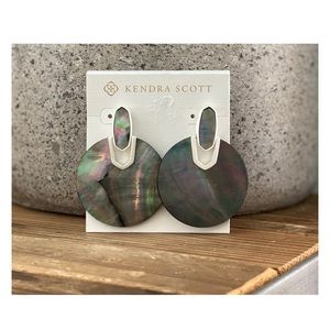 Kendra Scott • “Didi” Earrings • Black Mother of Pear